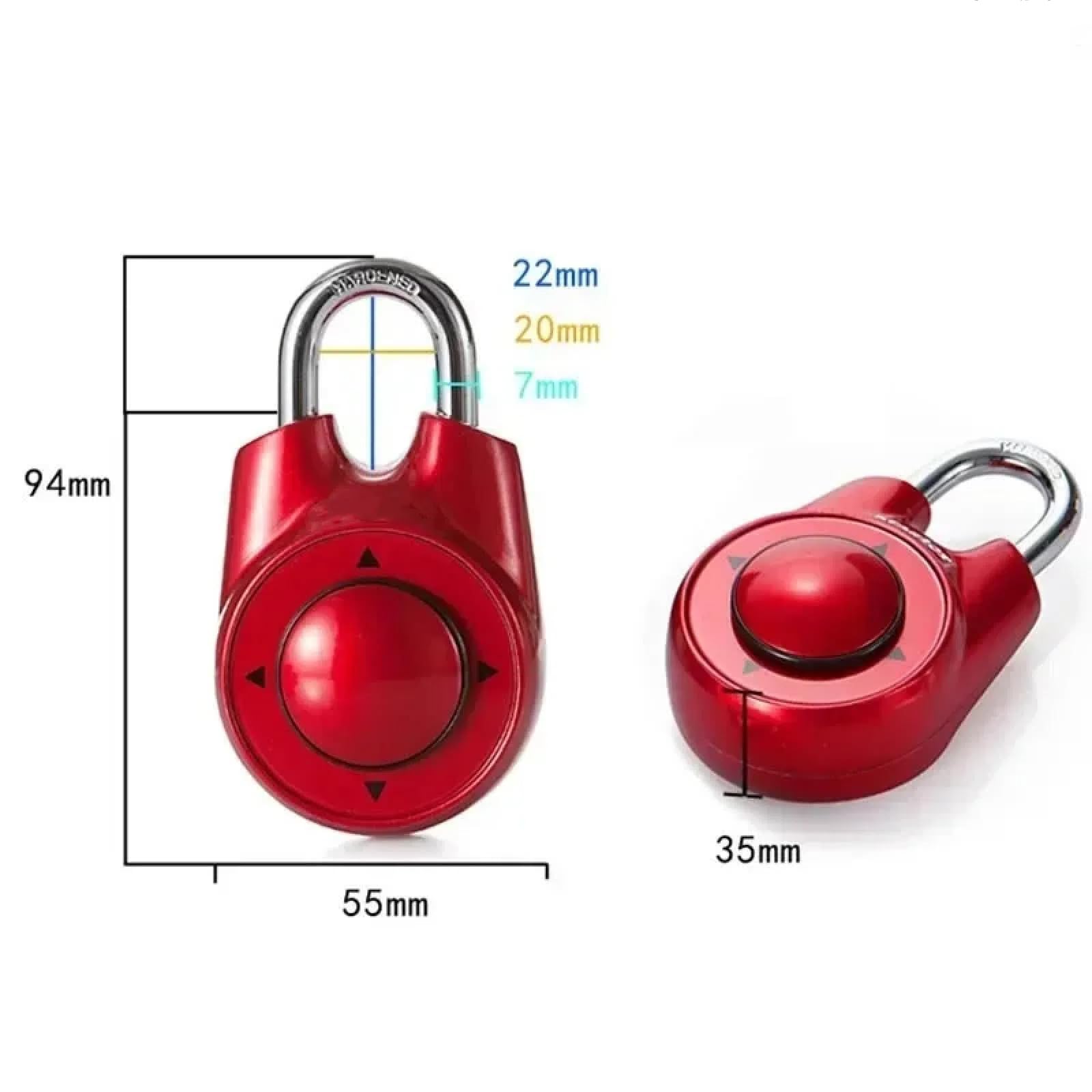 Cadenas directionnel à combinaison portable avec mot de passe - Serrure de porte antivol pour salle de sport, école, salle d'évasion, club