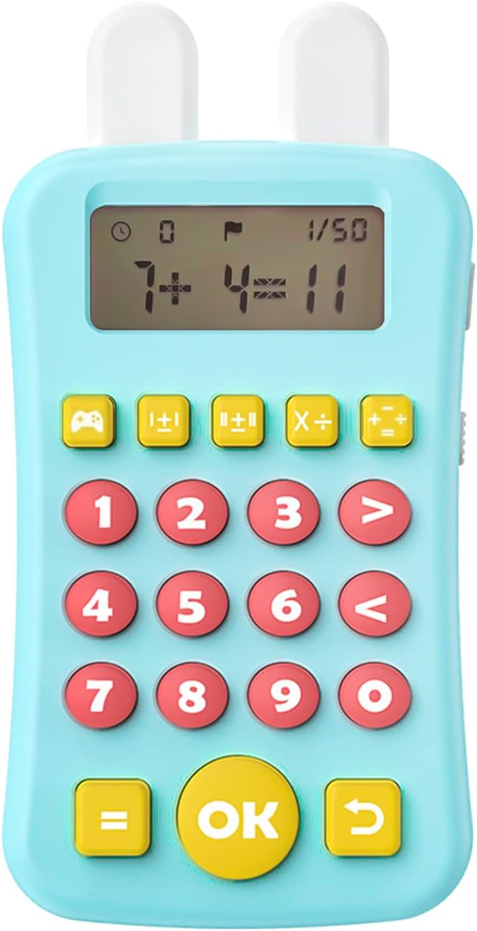 HONGID Electronic Math Games for Kids Ages Blue Toys Top