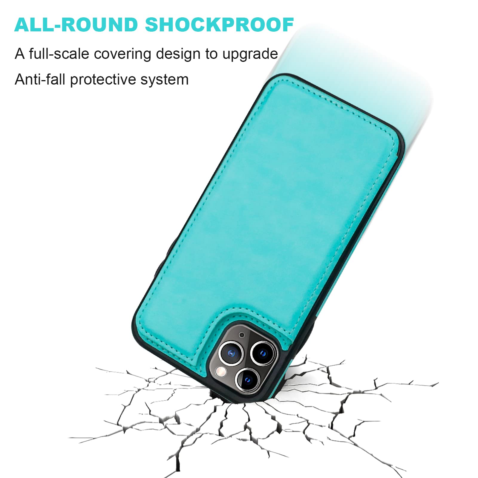 Amazon.com: for iPhone 11 Pro Max Wallet Case with Card Holder,OT