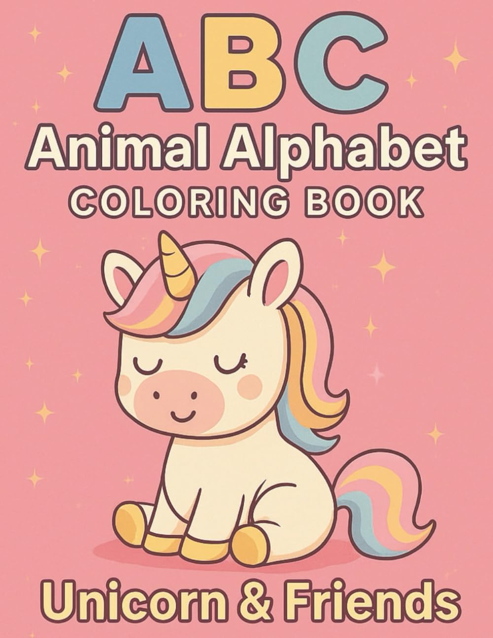 ABC Animal Alphabet Coloring Book: Unicorn & Friends | A Fun and Cute ABC Learning Book for Toddlers Ages 2–5 (ABC Coloring Book Series)