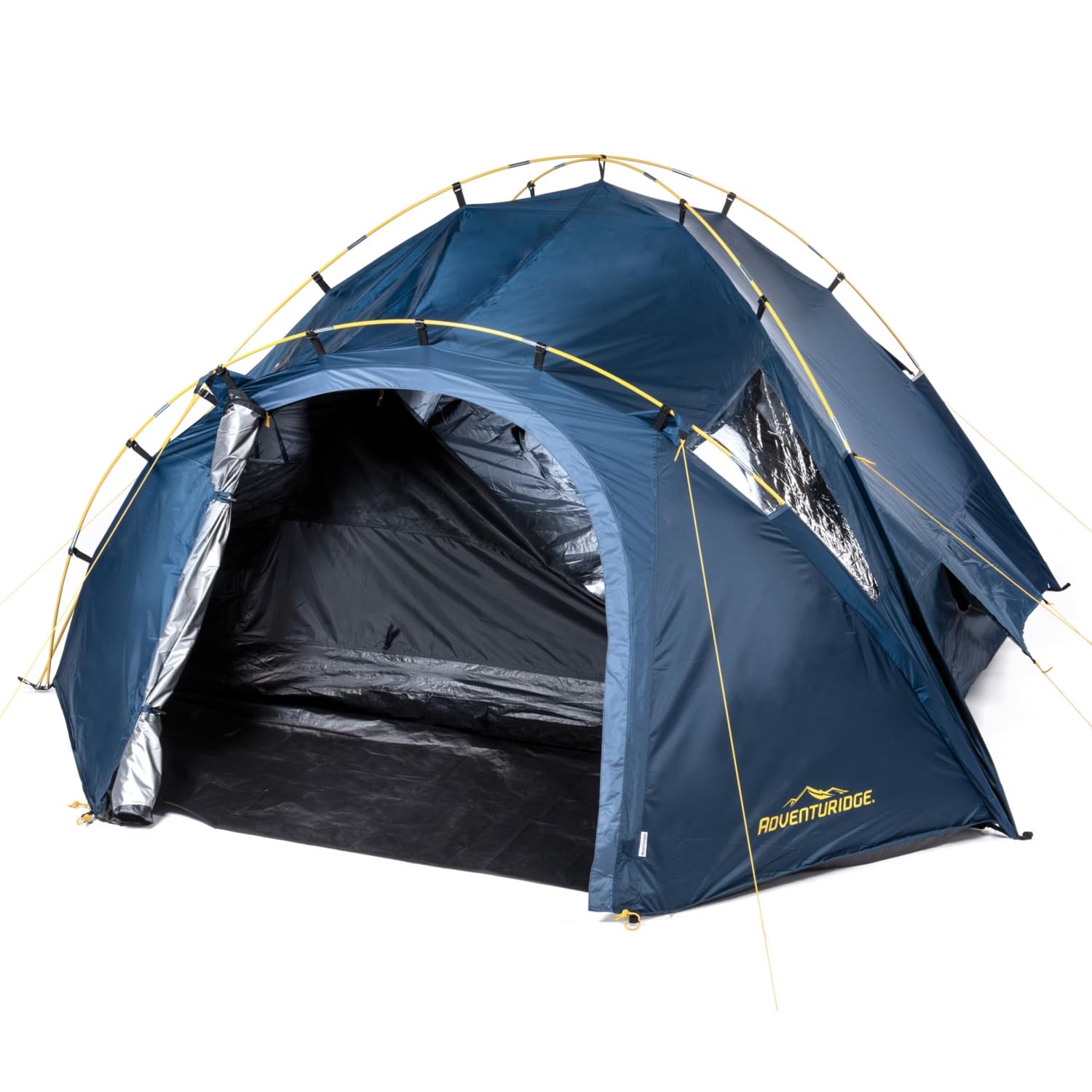 Kuppelzelt 4 Personen Camping Zelt - 4 Mann Campingzelt Igluzelt Trekkingzelt mit 2000 mm Wassersäule mit Vorzelt inkl. 2 Eingänge wasserdichtes Festivalzelt