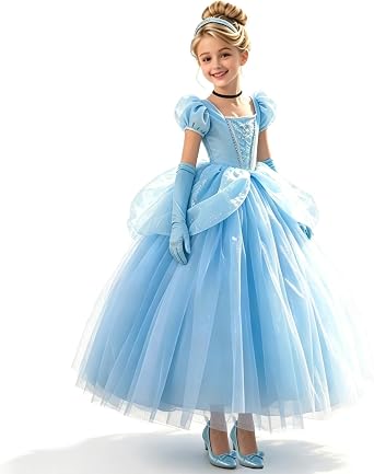 Girls Princess Dress up Halloween Fairy Costume for Girls, Special Occasion Dresses Birthday Party