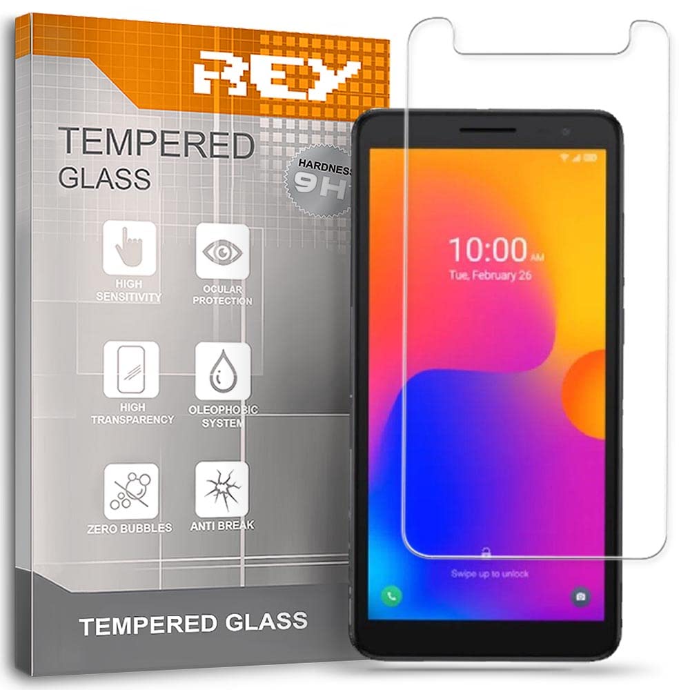 COVER CUSTODIA TRASPARENTE + PELLICOLA VETRO TEMPERATO PER Alcatel 1B 2020