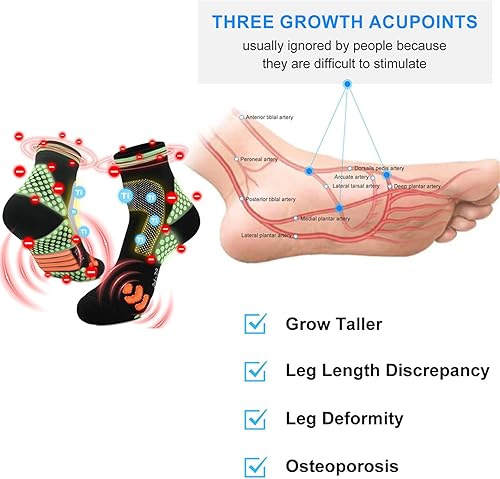 Miniatura 7 de QINMAO HIGHERSOCKS 2023 - Calcetines de refuerzo de iones de titanio Schorl de infrarrojo lejano, calcetines de turmalina titanio que aumentan la