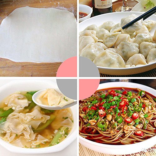 Máquina manual de pasta CGOLDENWALL para hacer pasta y fideos para el hogar, prensas de fideos Wonton, 8 ajustes de grosor ajustables – Material de acero inoxidable (23mm45mm ancho de los fideos)