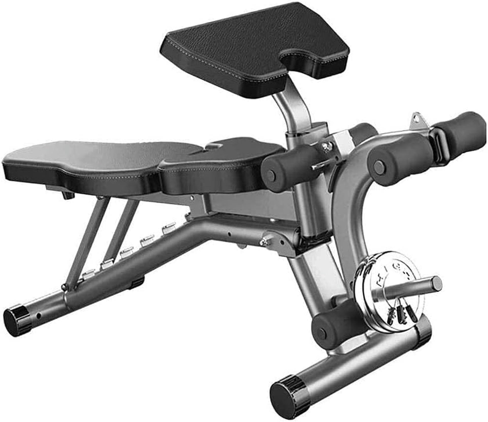 OTQEFTN Dumbbell Bench Sit-up Fitness Equipment, Adjustable 90°Flat Weight Bench,4 in 1 Adjustable Home Folding Supine Board for Whole Body Training Men and Women General Purpose