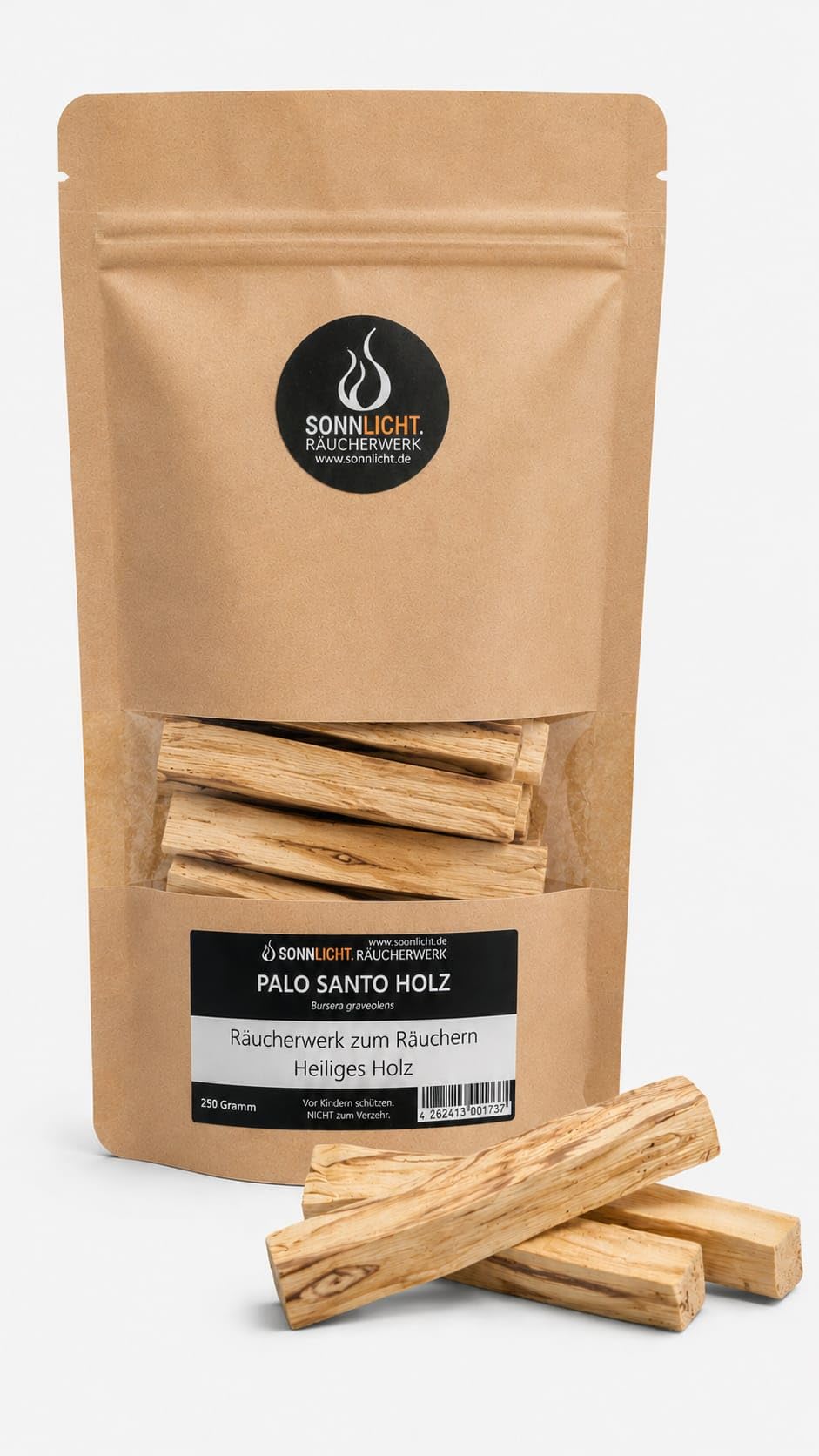 250g Sticks Palo Santo Räucherholz Heiliges Holz aus Peru zum räuchern | Nachhaltiger Anbau aus gefallenem Holz in Peru