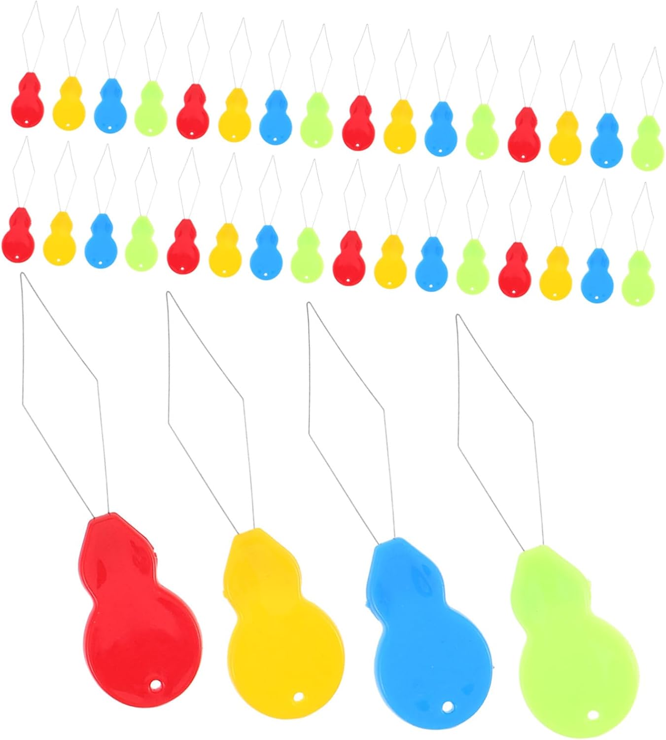 Gourd Shape Needle Threader Kit for Sewing Machines 100pcs