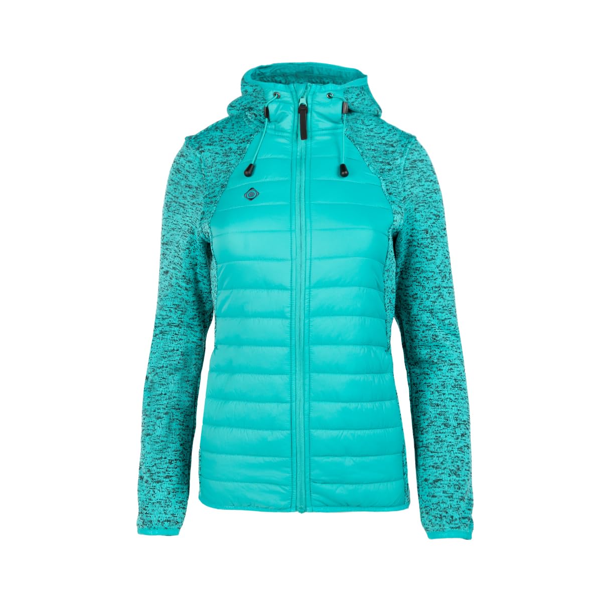 Izas Noya W Chaqueta de Mujer para Invierno Resistente al Viento y Lluvia. Abrigo Acolchado con Polar Térmico Transpirable y Bolsillos para Deporte, Senderismo y Frío. Color Rojo