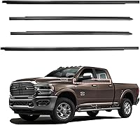ItranMc Weatherstrip Window Molding Trim Seal for 2009-2021 Dodge Ram 1500/2500/3500/4500/5500 Crew Cab - Replaces 55112376AH, Black Rubber Belt