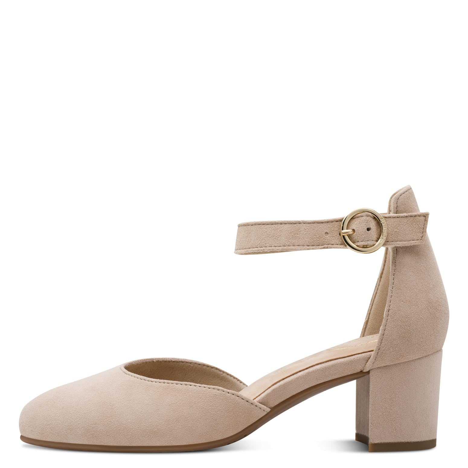 Tamaris Damen Pumps mit Riemen aus Leder Wide Fit
