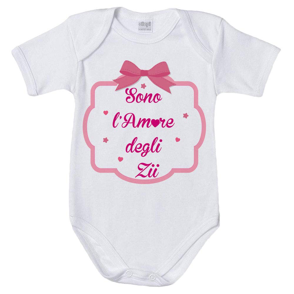 Fupies Body neonata Sono L'Amore degli zii con Fiocco