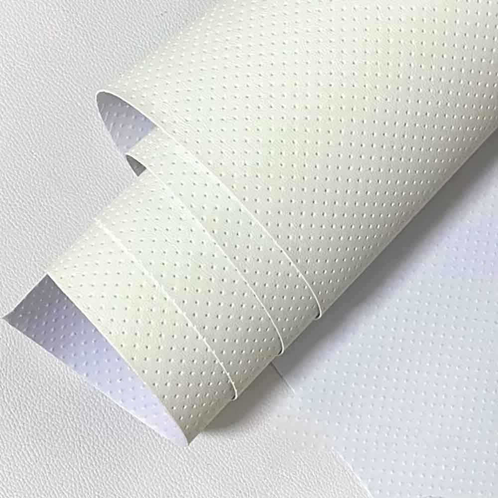 Kit de reparación de PU, cinta autoadhesiva de reparación de PU sintética - Kit de parche de vinilo realista(Beige White,39x40 in)
