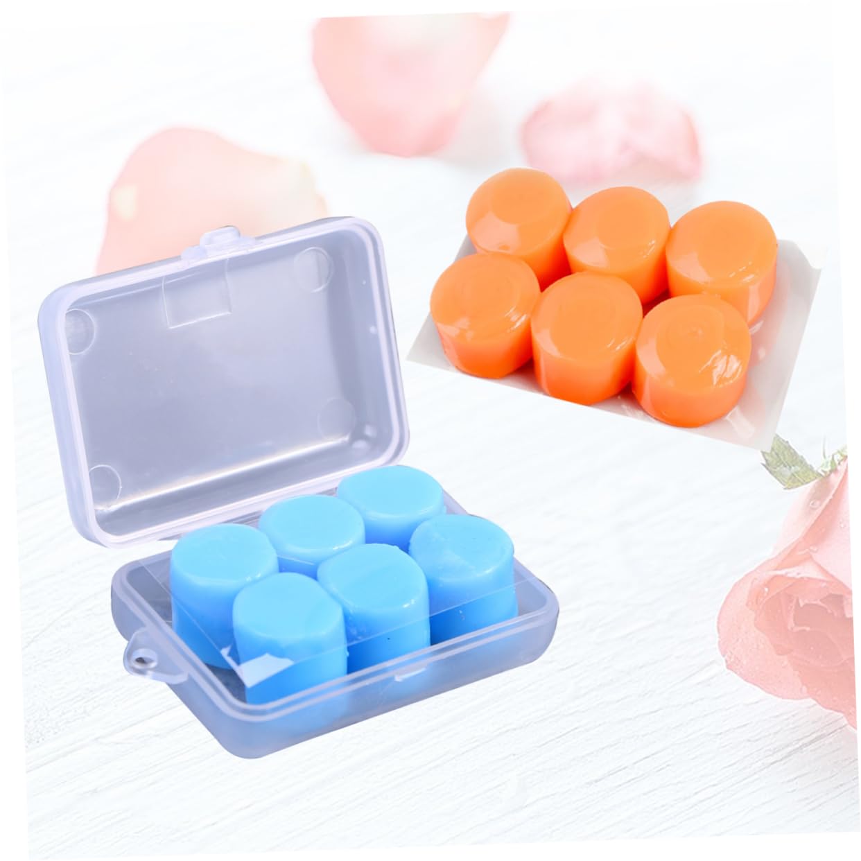 COOLHIYA Underwater Earplug Set 2 Boxes 6 Pair Silicone Ear Plugs Waterproof Cord for Swimming Diving Boys and Girls Adults