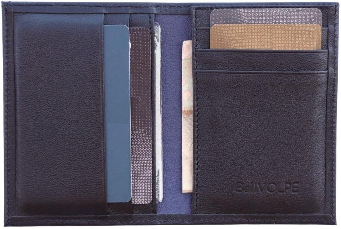 Slim Wallet Genuine Leather (Black)