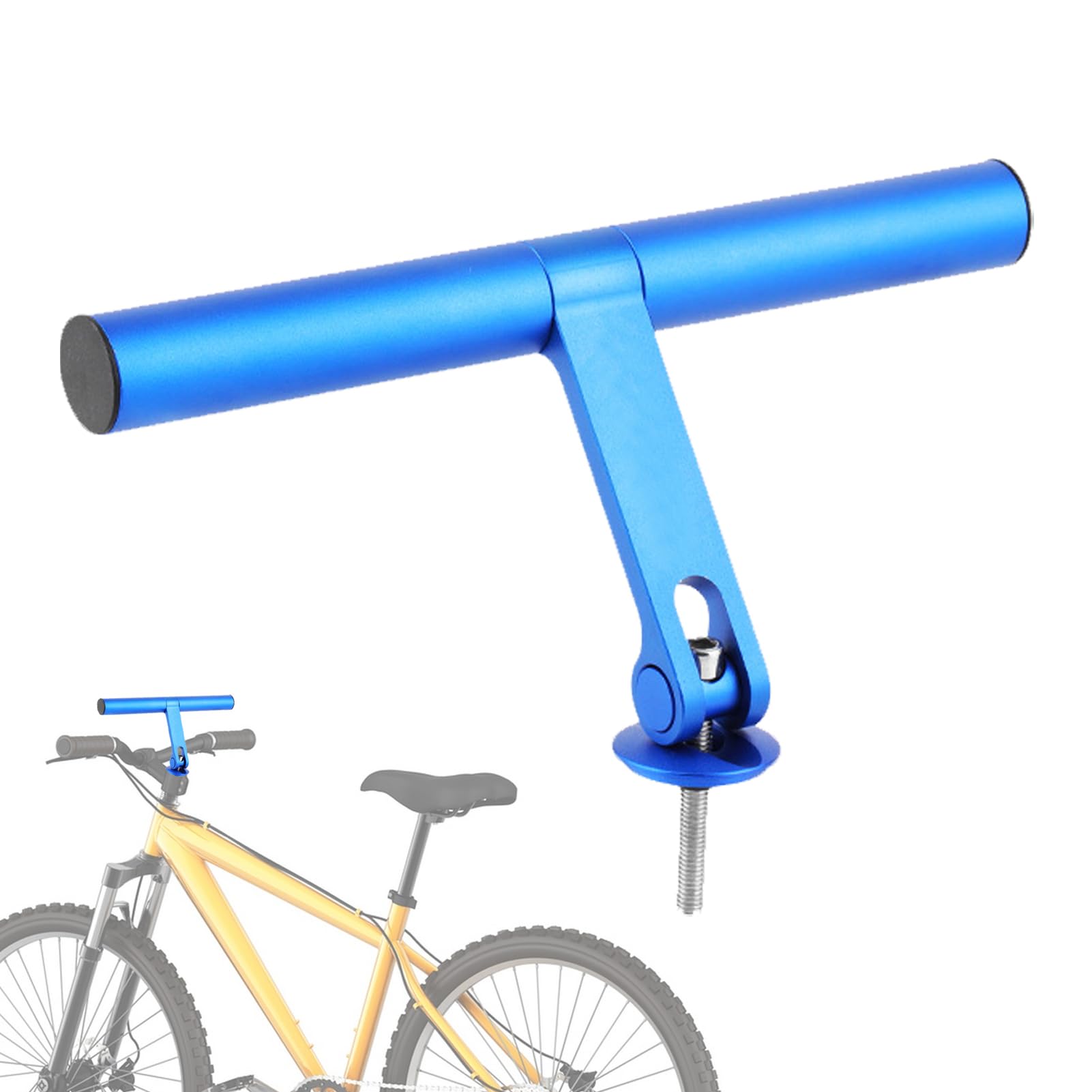 Staffa Di Estensione Per Manubrio Bici In Alluminio - Doppio Supporto Per Luce, Telefono E Ciclocomputer, 30 Cm