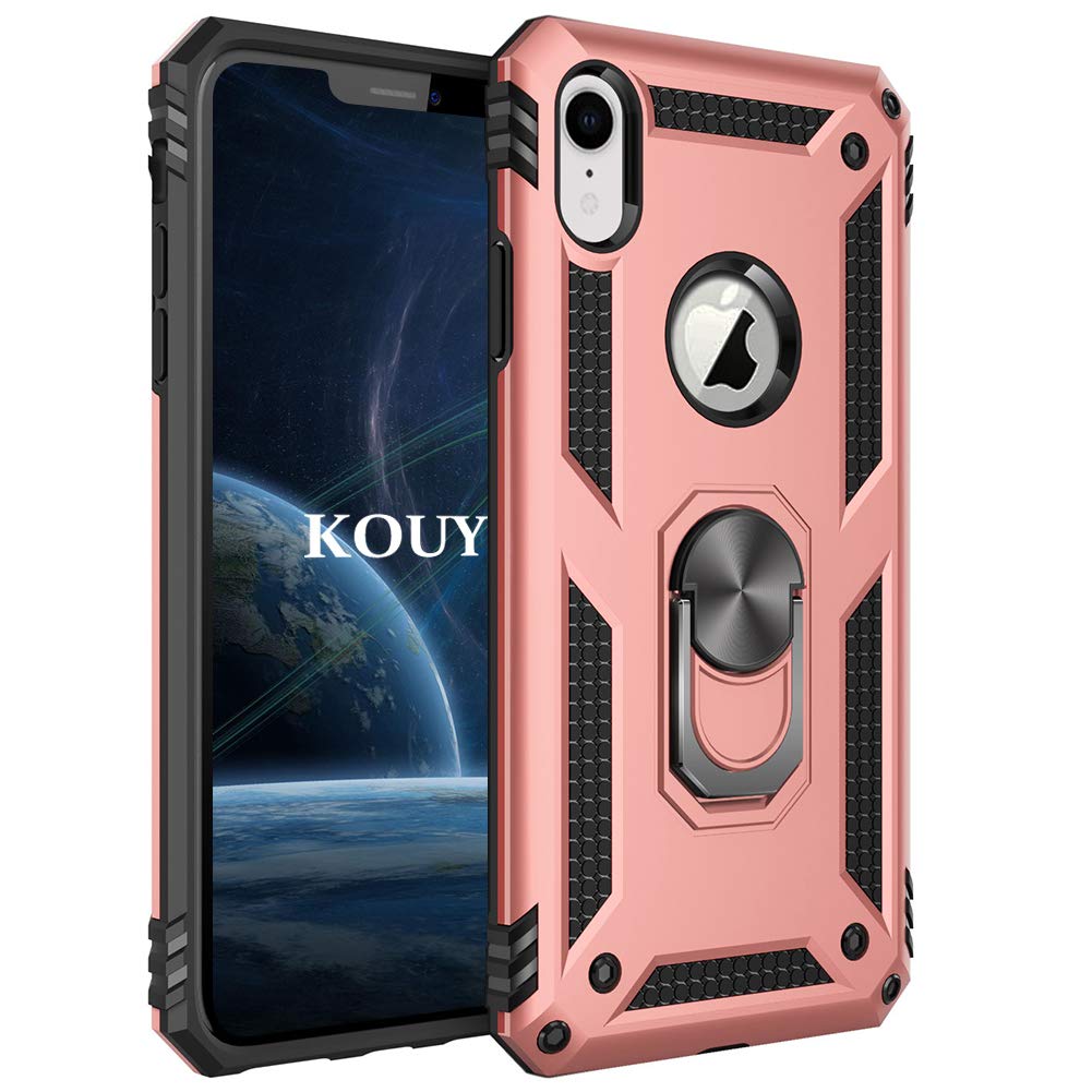 DASFOND Progettato Per Custodia Per IPhone 12/iPhone 12 PRO, Protettiva Per Telefono Di Grado Militare Con Cavalletto Potenziato [Supporto Magnetico Di Supporto] Per IPhone 12 Da 6,1 Pollici, Blu