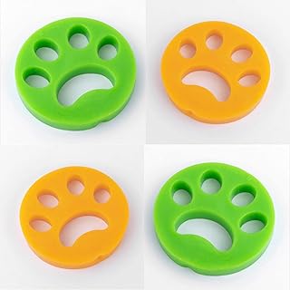 4-pak środek do usuwania sierści zwierząt domowych do prania, pojedyncze opakowanie, łapacz kłaczków, łapacz włosów do pralki wielokrotnego użytku łapacz psów do pralki, suszarki, pościel, ubrania