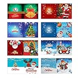 Amosfun 8 Stück Diamant Weihnachtskarten 5D DIY Diamant Malerei Grußkarten Weihnachtsmann Schneemann Rentier Karte für Kinder Basteln Kunsthandwerk Weihnachten Neujahr Party Gastgeschenke