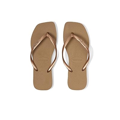 Havaianas Slim Square Logo Metallic Flip Flop Women