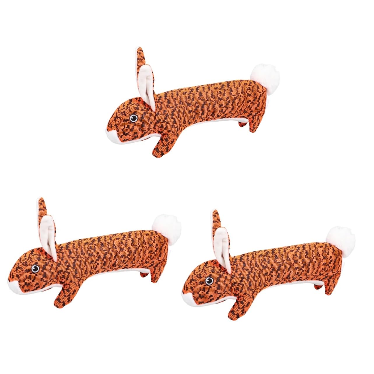Mipcase 3 Piezas Juguetes Mascotas Juguetes Masticar Juguete Juguete Animal Doméstico Perro Masticar Juguete Pet Squeaky Toy Orange Fly Tejido De Peluche De Juguete Pet Masticar