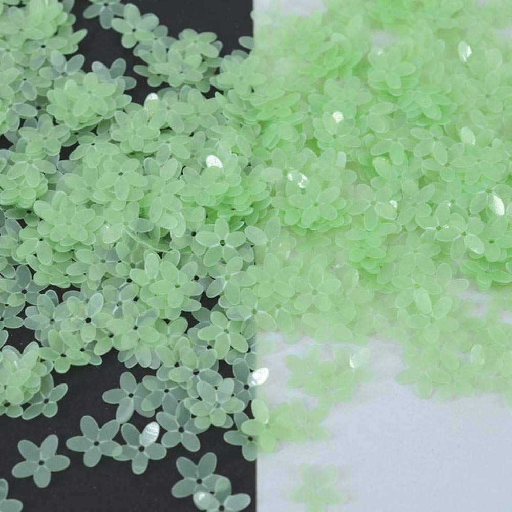 3000Pcs (50g) 10mm Matt White Flower Loose Sequins Paillette Garment Sewing/Embellishment Findings DIY Accessories Decoration, Gold, 500g