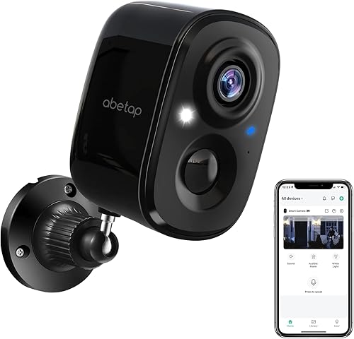 Cámara de seguridad inalámbrica para exteriores, cámara para exteriores alimentada por batería con visión nocturna a color, detección de movimiento
