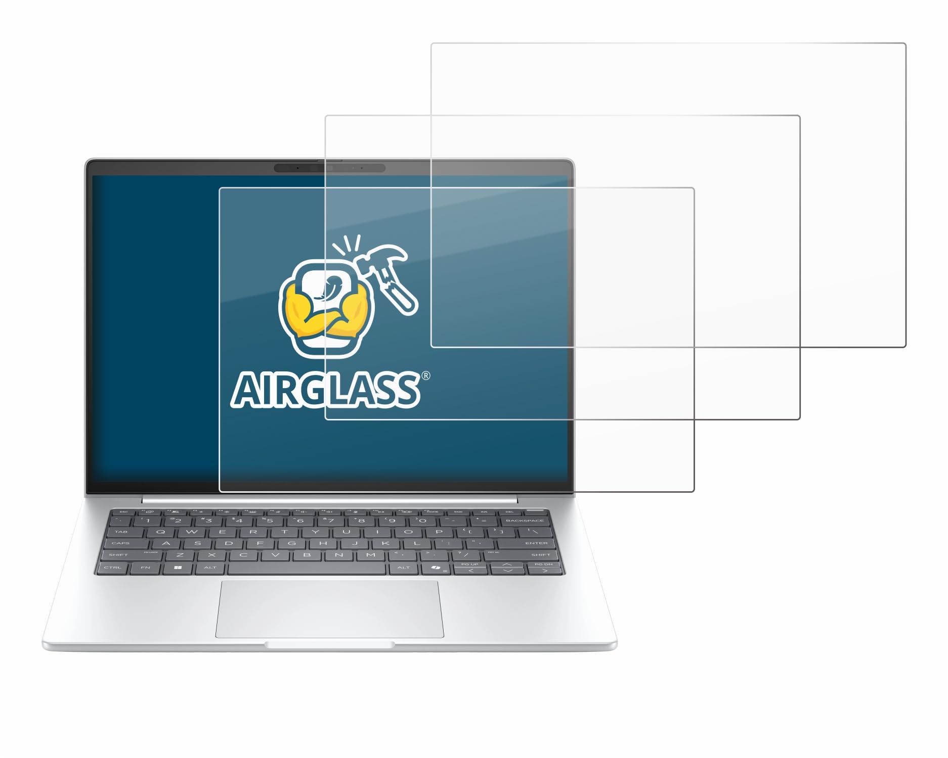 brotect Pellicola Protettiva Vetro per HP EliteBook 8 G2a 14" Protezione Schermo (3 Pezzi) [Durezza Estrema 9H, Chiaro]