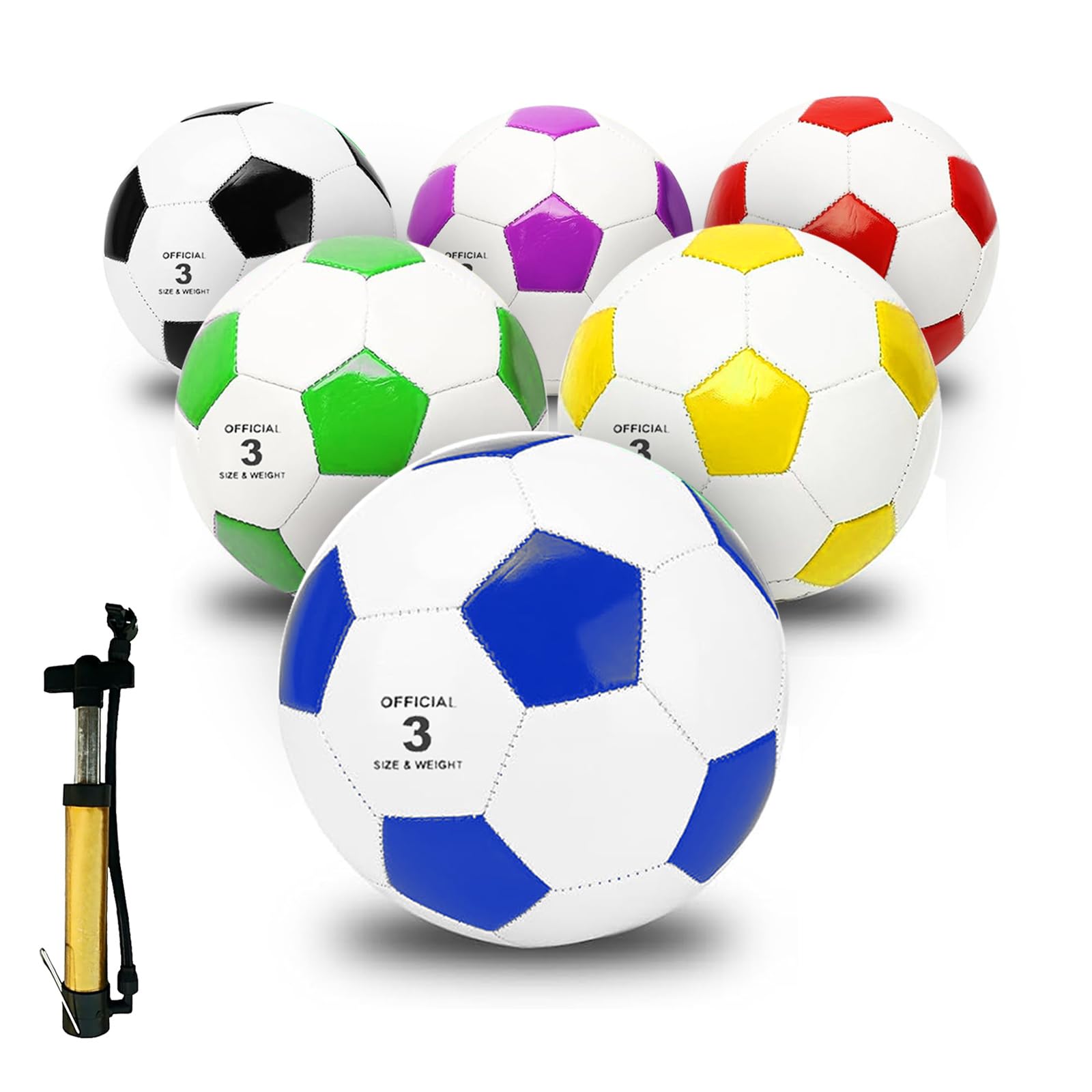 Size Soccer Ball Soccer Ball Jenaai Pcs Bulk With Pump Bag
