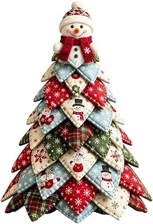 DIY Quilted Fabric Tree Kit, 2026 New Christmas & Halloween, 3D Padded Patchwork Sewing Set for Beginners, Home Mantel Table Office Display, Gift for Craft Lovers