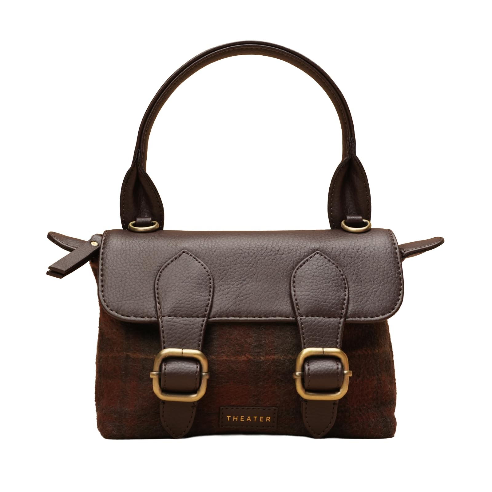 Women Beetle Maroon Crossbody Satchel | Women Vegan Leather & Maroon Handbag | Classic Flap Design with Adjustable Straps | Everyday Shoulder Bag-image-2