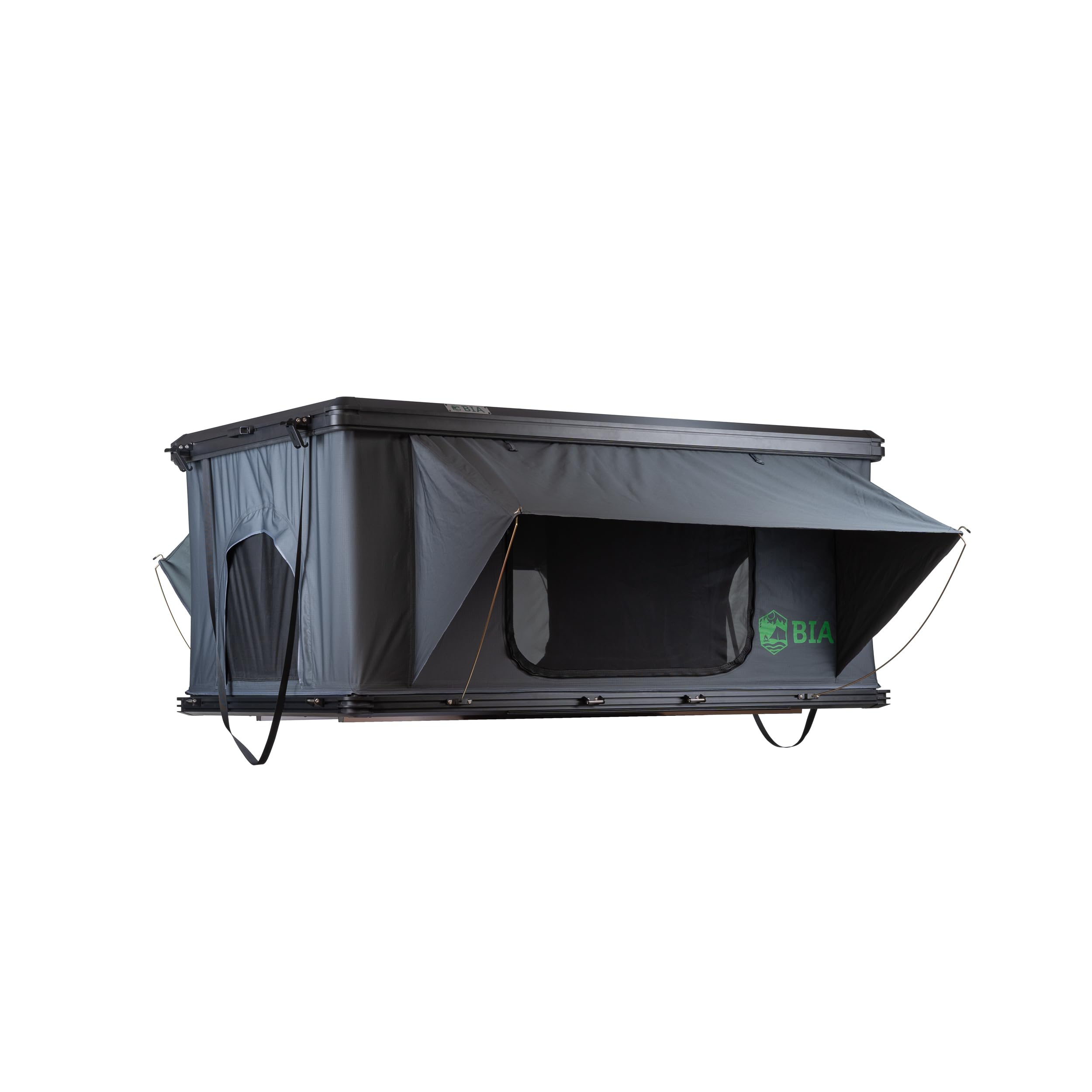 BIA Outdoor Robert - Tenda da tetto rigida, montaggio rapido, resistente alle intemperie e robusta, adatta per SUV e auto, ideale per campeggio e avventure all'aperto, con materasso e scaletta