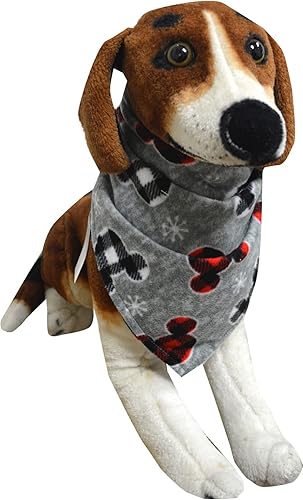 Briefly Stated Bandana para mascotas de Mickey Mouse con orejas a cuadros talla única