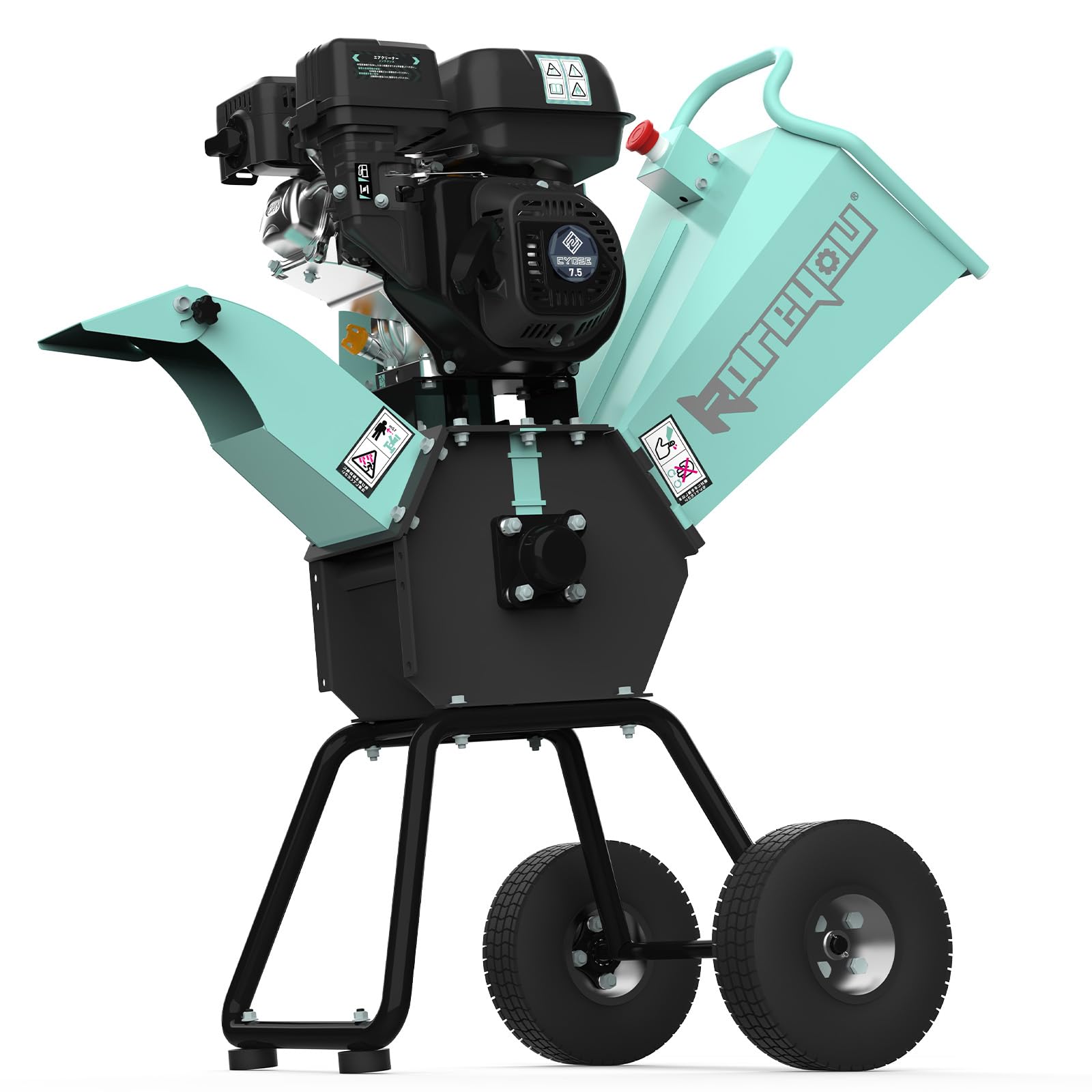 Amazon | ウッドチッパー Kareyouエンジン粉砕機 木材最大105mm粉砕