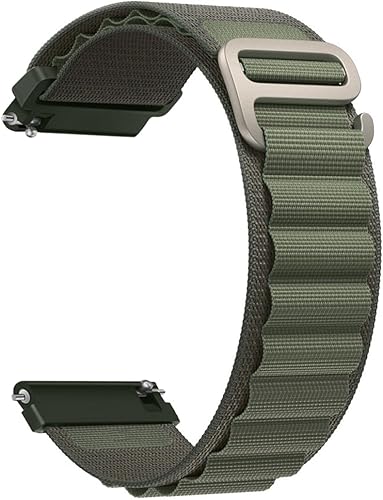 Correa de nailon compatible con Samsung Galaxy Watch 6 5 Pro 4 3Watch 4 6 ClassicActiveGear S2 S3 Frontier, correa deportiva de 0.787 pulgadas,
