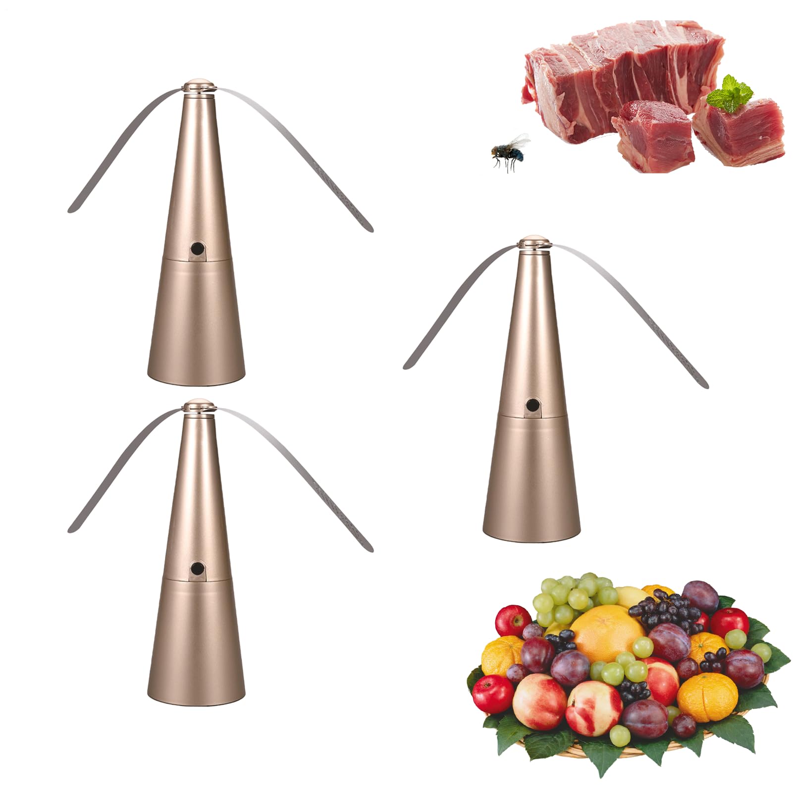 Fly Fans for Tables, 3Pieces Portable Fly R epellent Fan