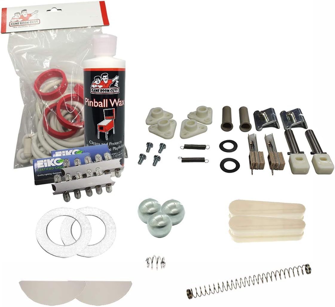 Game Room Guys 1983 Gottlieb Q Bert's Quest Pinball White Premium Maintenance Kit