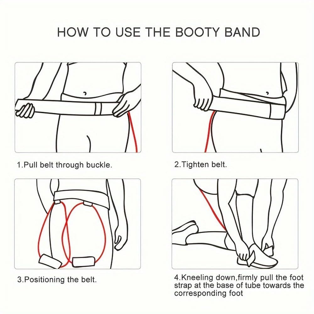 Bandas de Resistencia de látex ZBDZSW para Yoga y Fitness: Correas elásticas versátiles para Adelgazar Las piernas, Levantar los glúteos y Entrenar Todo el Cuerpo