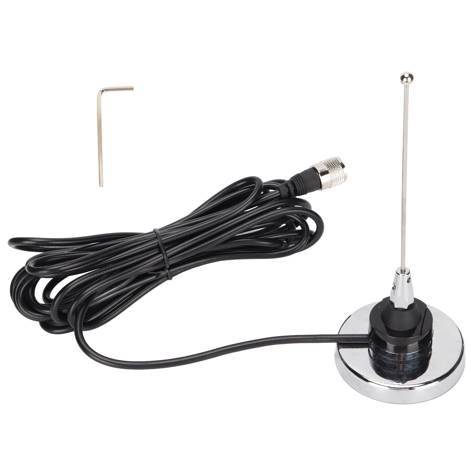 Yctze Kit de Antena de Soporte Magnético de Alto Rendimiento para Radio Móvil de Coche 400-520MHz con Montaje NMO y Conector UHF