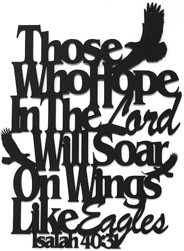 MEMORY MATS & WORD ART - Letrero con texto inspirador y versículo bíblico de la fe cristiana, hecho a mano, para decoración de casa, pared, oficina