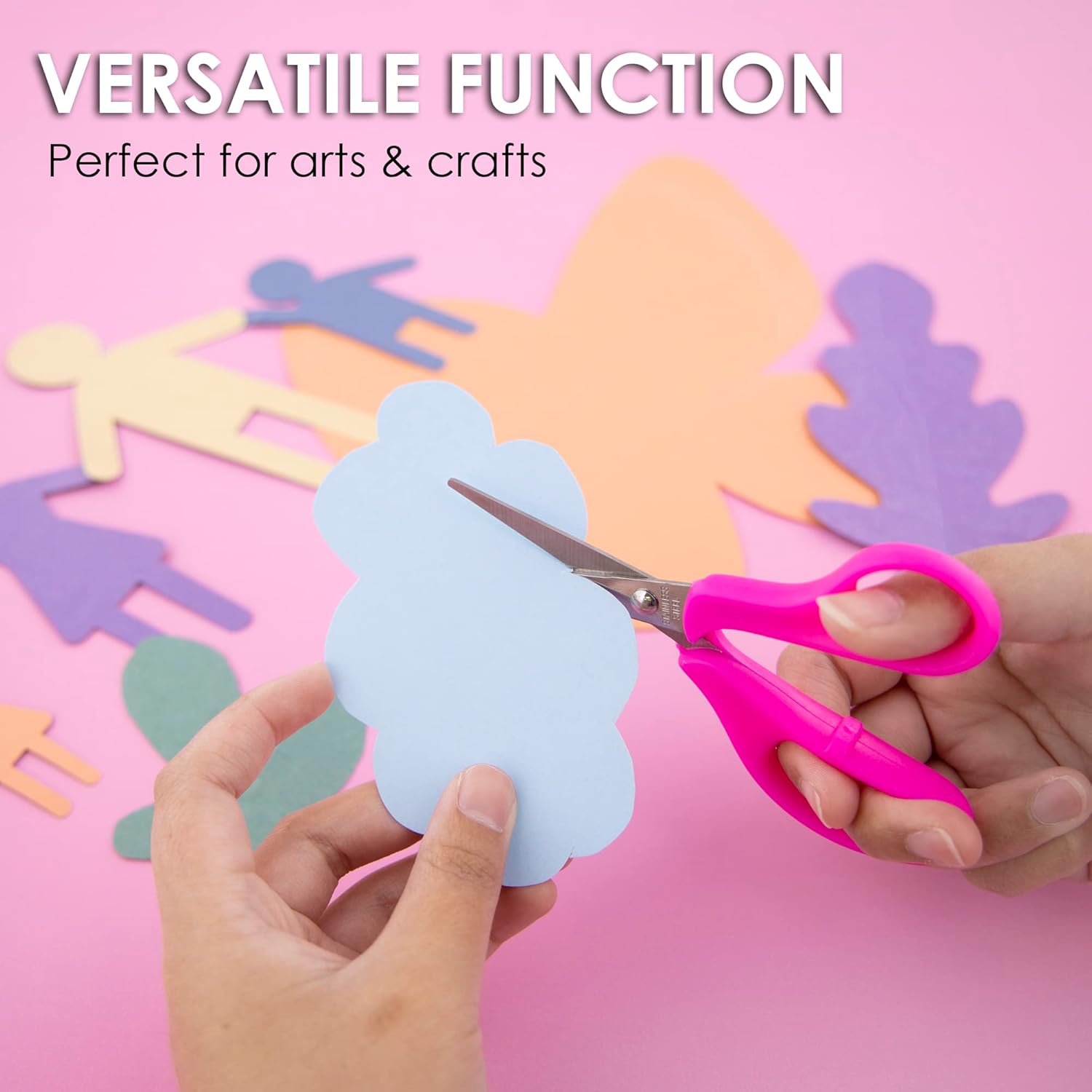 Buy BAZIC School Student Scissors Set, 5 Pointed Tip & Safety Blunt Tip ...