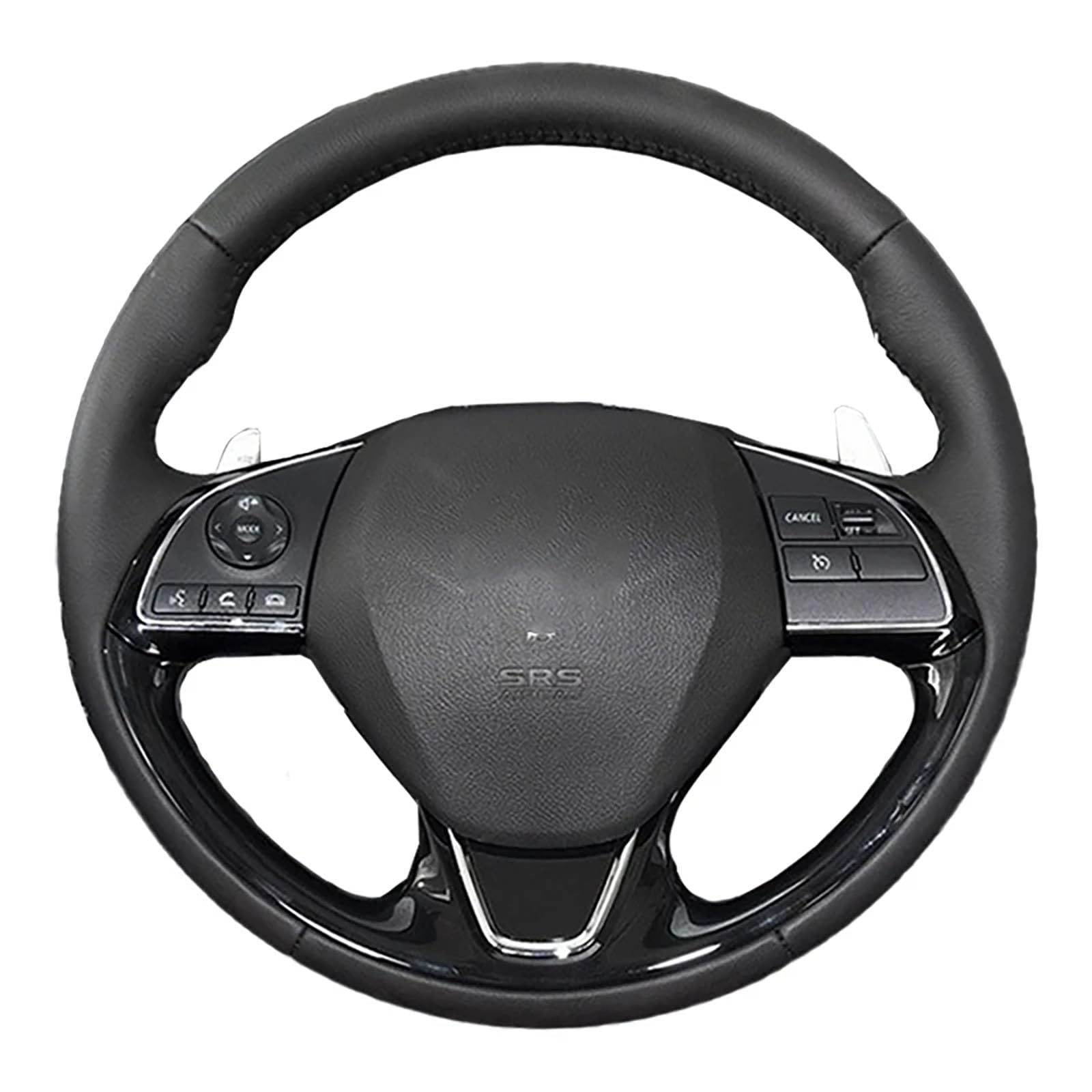 Dla Mitsubishi ASX Outlander Mirage 2016-2019 Eclipse (Cross), spersonalizowany pokrowiec na kierownicę samochodową, skórzany oplot kierownicy
