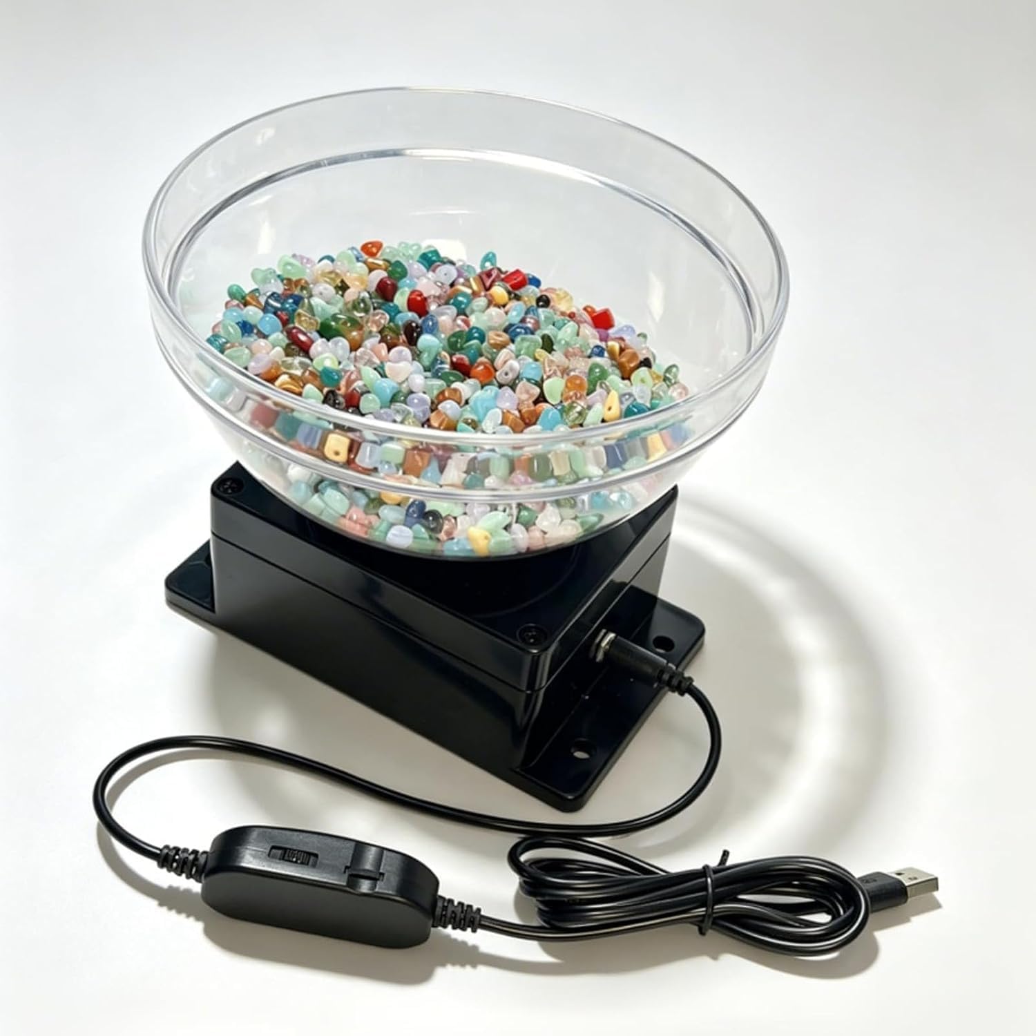 Eoweiot Kit para hacer cuentas con 2 agujas, cuentas de 2-6 mm, control de velocidad, para la fabricación de joyas.