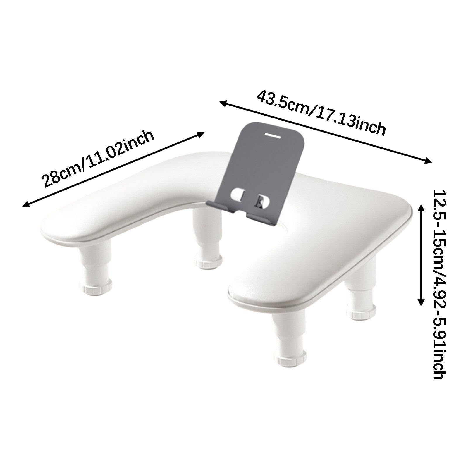 predolo Poggiabraccia per Unghie a Forma di U, Cuscino Ergonomico Portatile in Pelle PU per Manicure, per Uso Domestico Fai Da Te in Salone