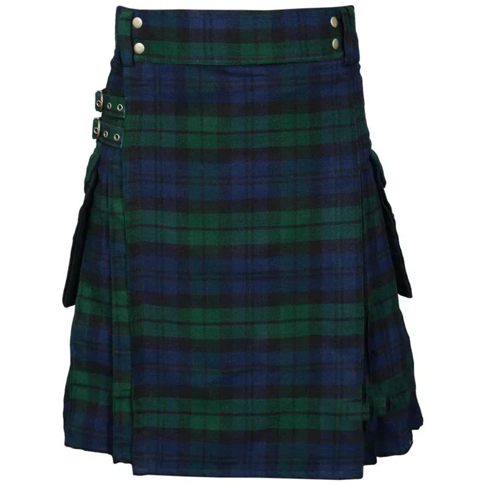 Kilt Vintage Kilt Escocia gótico Punk Kendo faldas con bolsillos ropa escocesa Casual otoño de calle for hombres para hombres