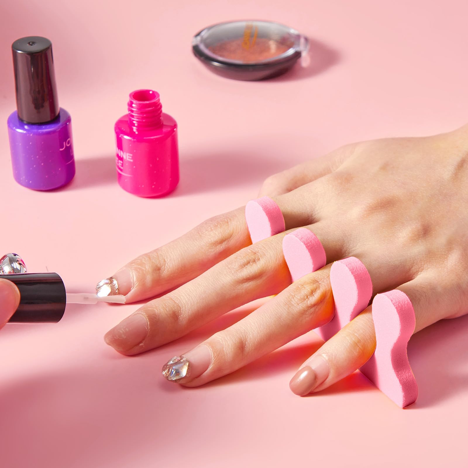 Mumufy 500 pezzi (250 paia) separatori per dita dei piedi, kit di strumenti per pedicure, distanziatori morbidi per pedicure, divaricatori per dita, per donne e uomini, unghie dei piedi, nail art