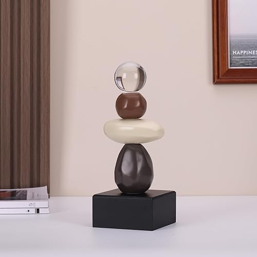 Miniatura 4 de Decoración creativa de figuras de bola de cristal de cristal, objetos decorativos de nudo de piedra para centros de mesa de comedor