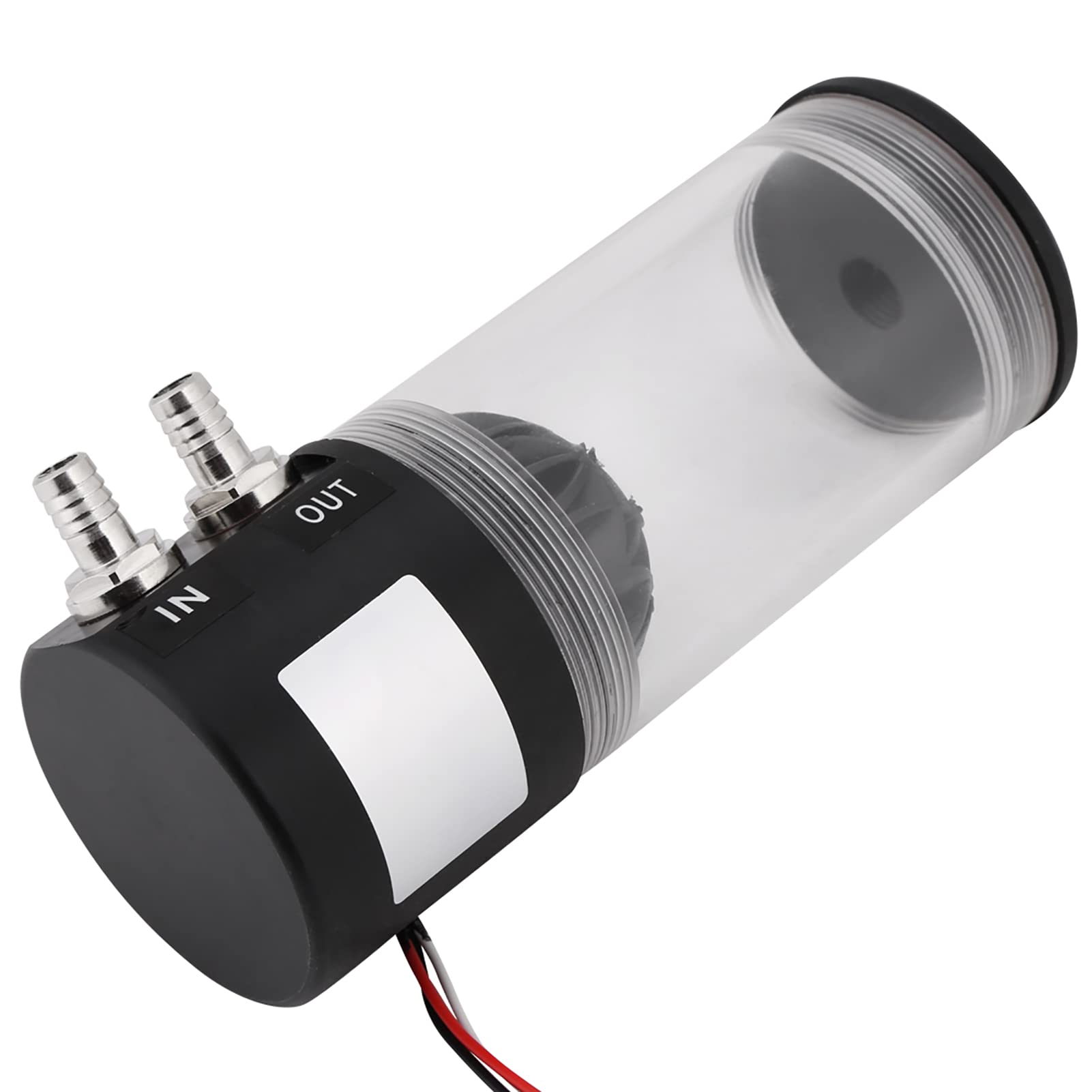 Kit de tanque con bomba de refrigeración por agua de 500 l/h, 10 W, CC 12 V; integrado de refrigeración líquida con conector de 3 pines; enfriador de CPU ultrarruidoso de