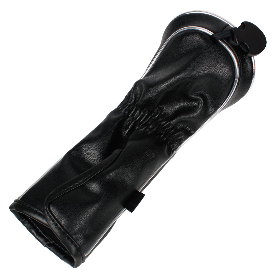 Andux Golfschlägerhauben aus Holz für 460cc Driver mit Klettverschluss, 3er-Set, MT/MG28 Schwarz/Grün, Langer Hals