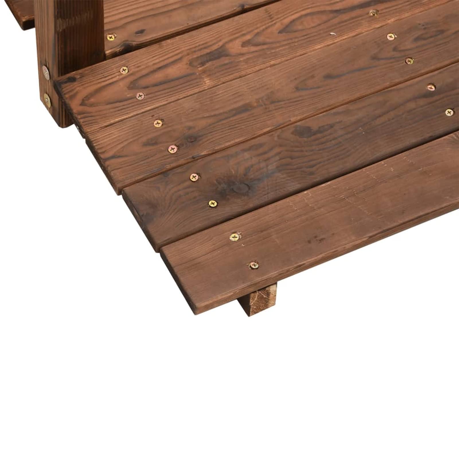 Puente de jardín con barandillas de cadena, 150 x 67 x 56 cm, abeto de madera maciza 290